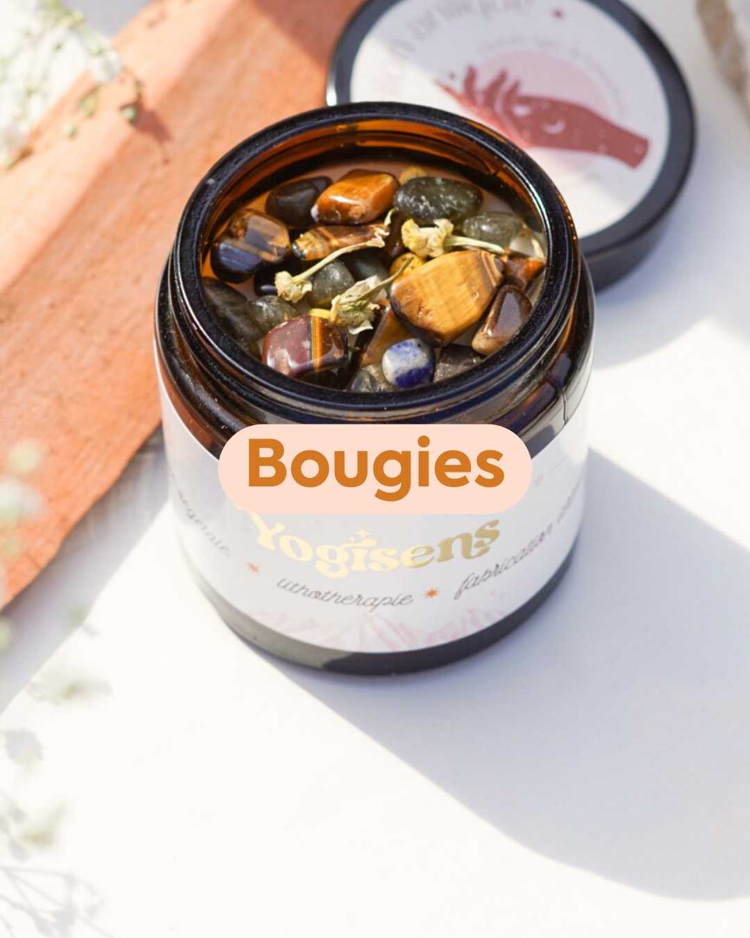 bougie végétale florale 